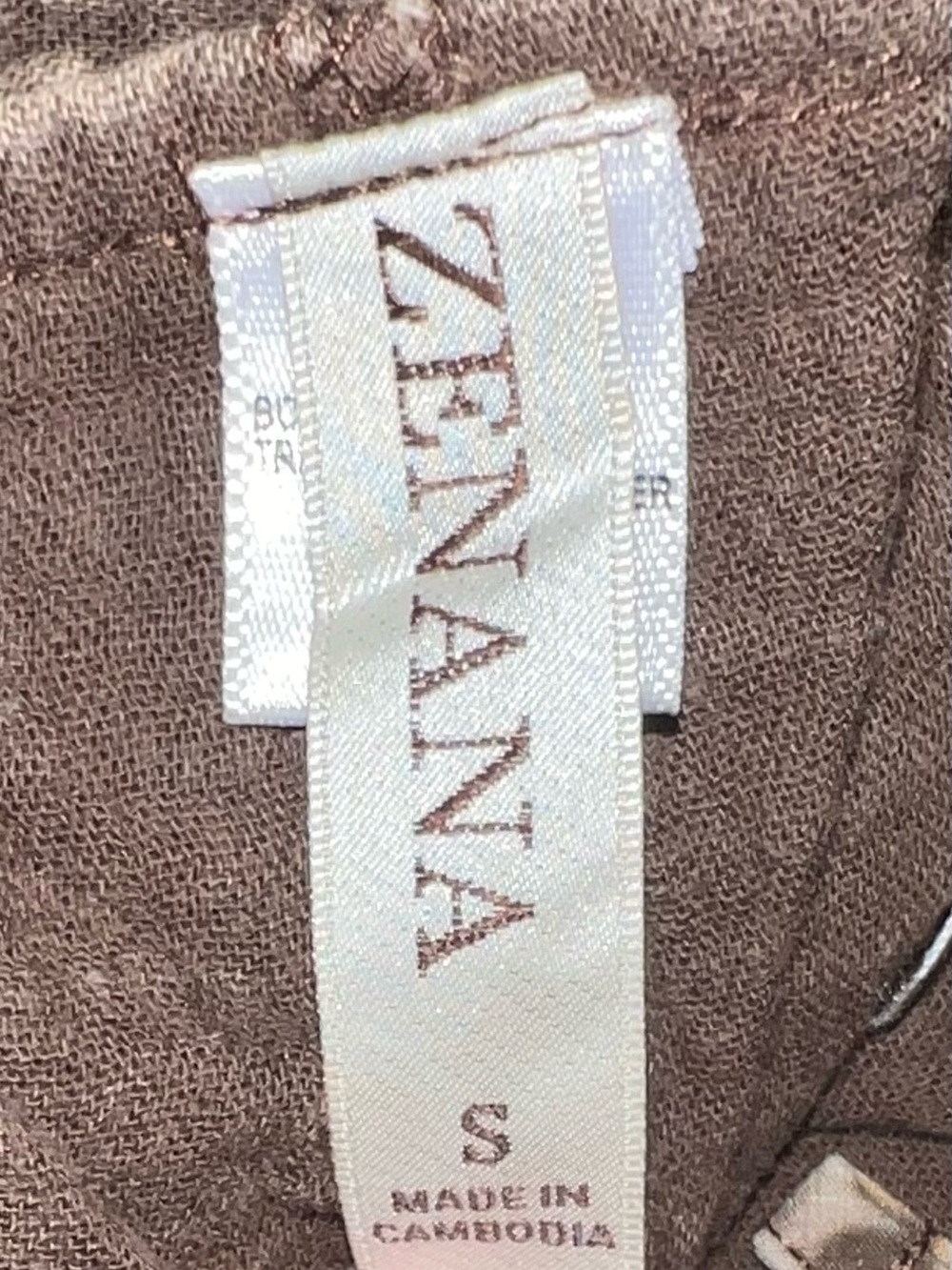 Zenana Knit Waffle Wide Leg Overalls Sand Beige/Brown/Turquoise S/M - Picture 12 of 12